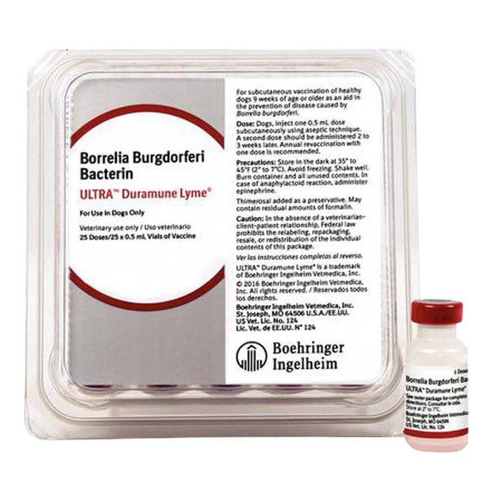 TruCan Ultra Lyme/  Duramune Lyme (25 x 0.5ml) Size 0.5ml