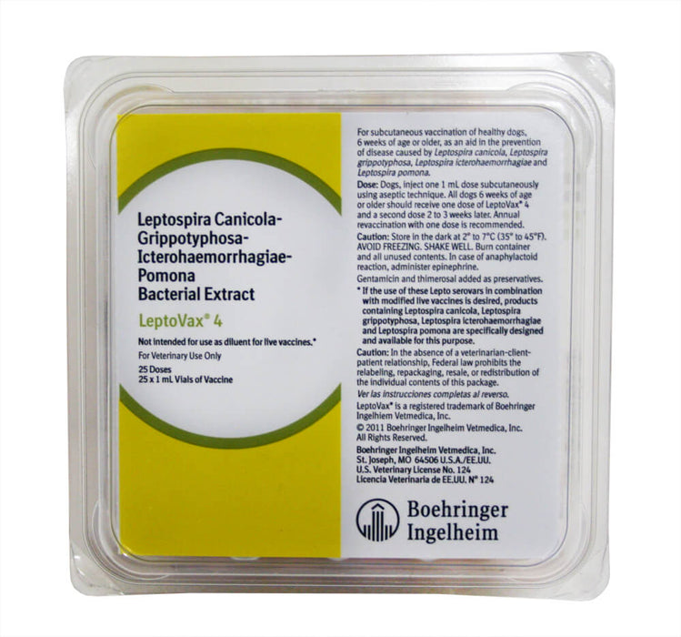 TruCan  L4 /LeptoVax 4 (25 x 1ml) Size 1ml