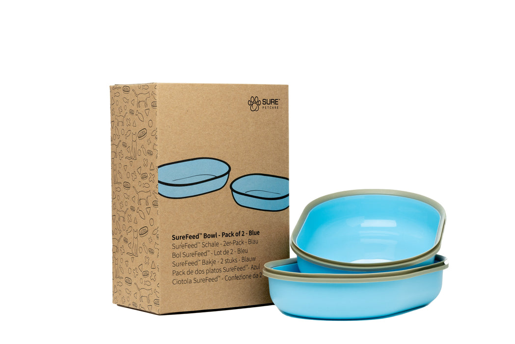 SureFeed Bowl, 2pk Color Blue