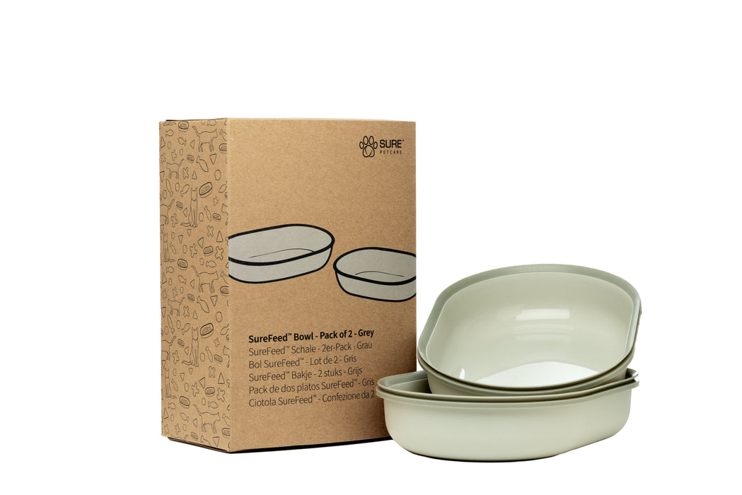 SureFeed Bowl, 2pk Color Grey