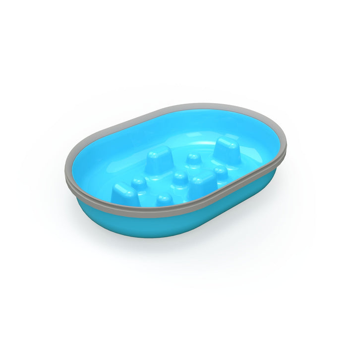 SureFeed Slow Feed Bowl, 2pk Color Blue
