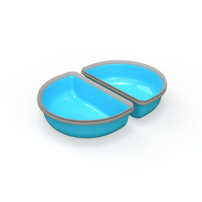 SureFeed Half Bowls, 4pk Color Blue
