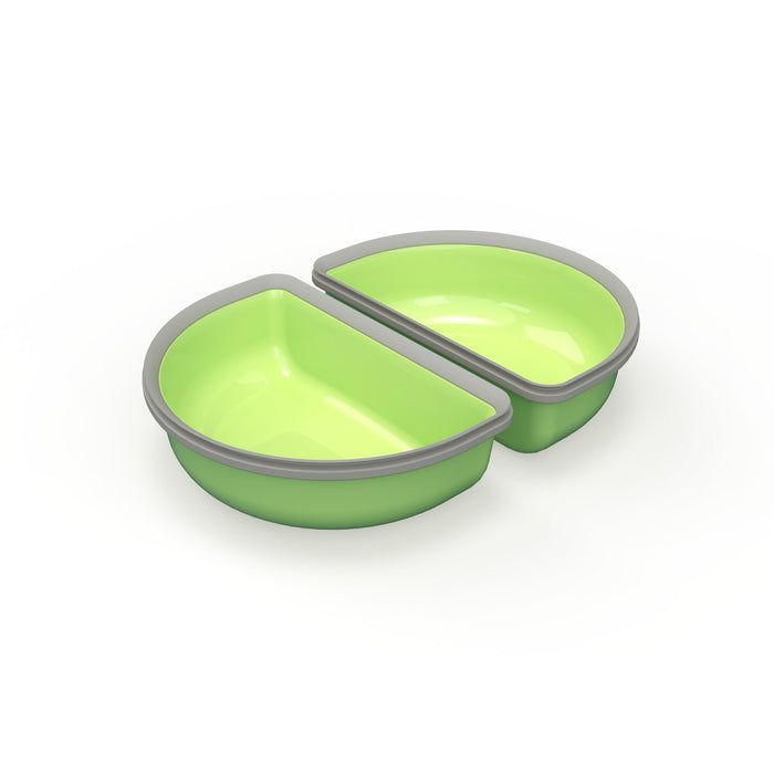 SureFeed Half Bowls, 4pk Color Green