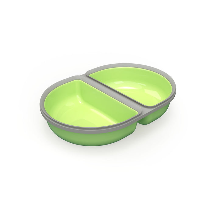 SureFeed Split Bowl, Single Color Green