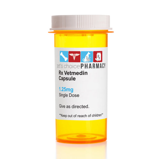 Rx Vetmedin 1.25mg x 1 capsule Size 1.25mg