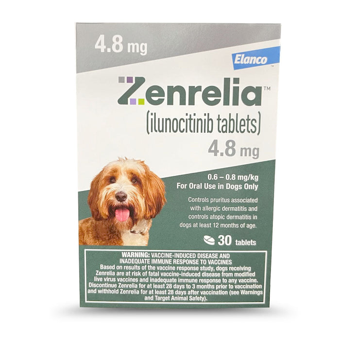 Rx Zenrelia 4.8  Tablets, Gray, 30ct, Blister Pack Count 
