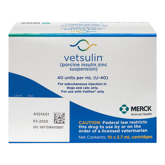 Rx Vetsulin 40u/ml 2.7ml, 10pk Size 10pk