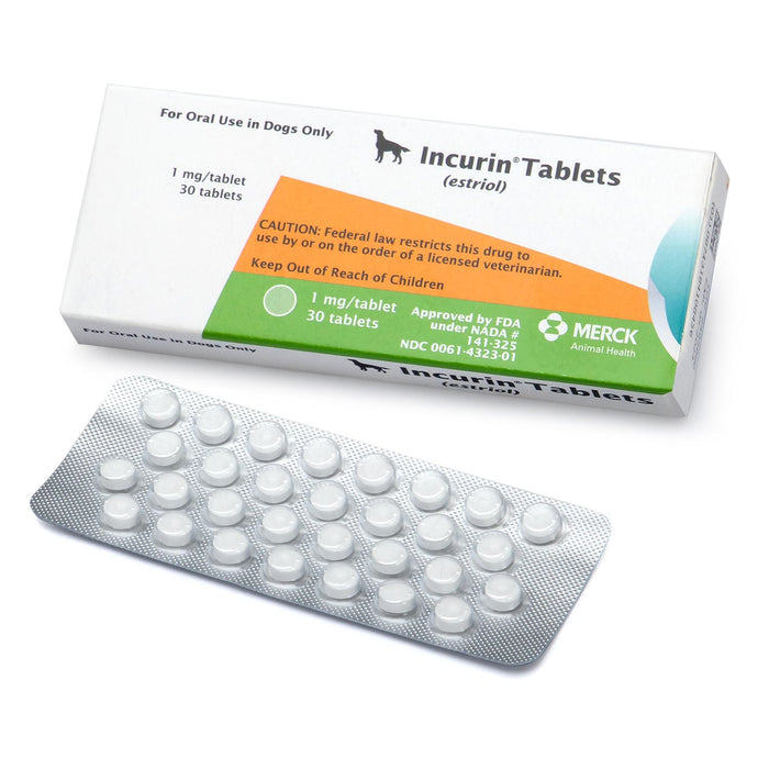 Rx Incurin (estriol) 1 mg Tablets for Dogs