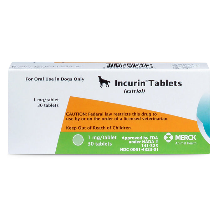 Rx Incurin (estriol) 1 mg Tablets for Dogs