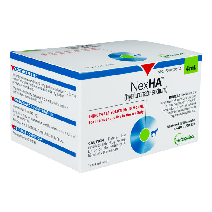 Rx NexHA Hyaluronate Sodium (Generic) Injectable Joint Treatment Solution for Horses