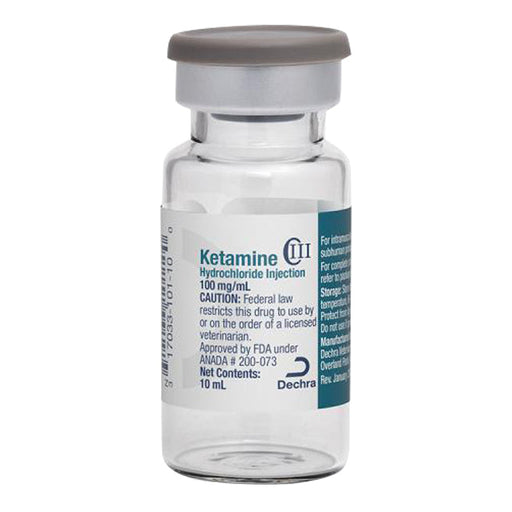 Rx  Ketamine 100mg/ml 10ml Size 10ml