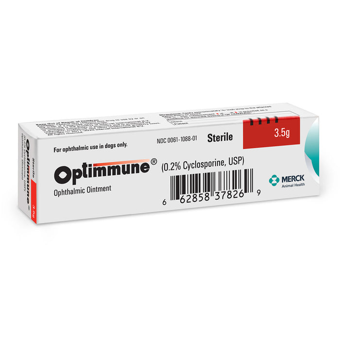 Rx Optimmune (cyclosporine) Opthalmic Ointment for Dogs, 3.5gm Tube