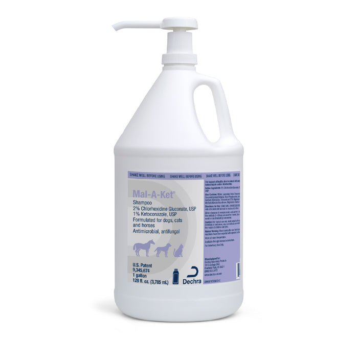 Mal-A-Ket Medicated Ketoconazole Chlorhexidine Shampoo for Horses, Dogs & Cats
