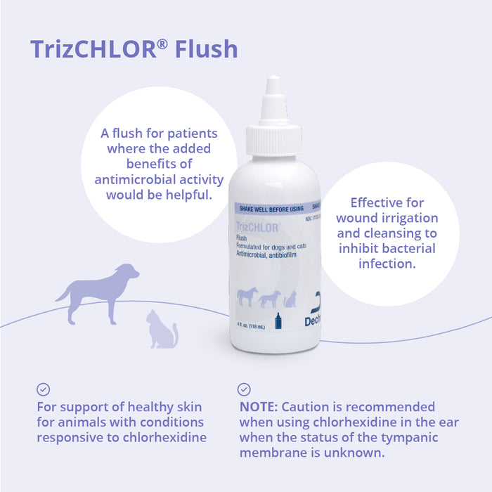 TrizChlor Ear Flush for Dogs and Cats, 4 fl oz