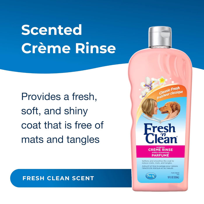 PetAg Fresh `n Clean Creme Rinse, Classic Fresh, 18 oz