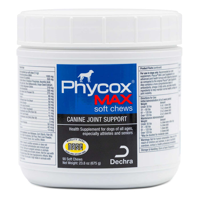 Phycox MAX Canine Joint Supplement Soft Chews, 90 ct