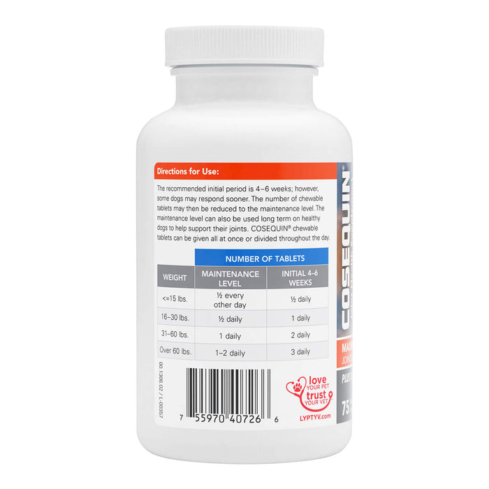 Nutramax Cosequin Maximum Strength Joint Health Plus MSM & Ha Supplement for Dogs