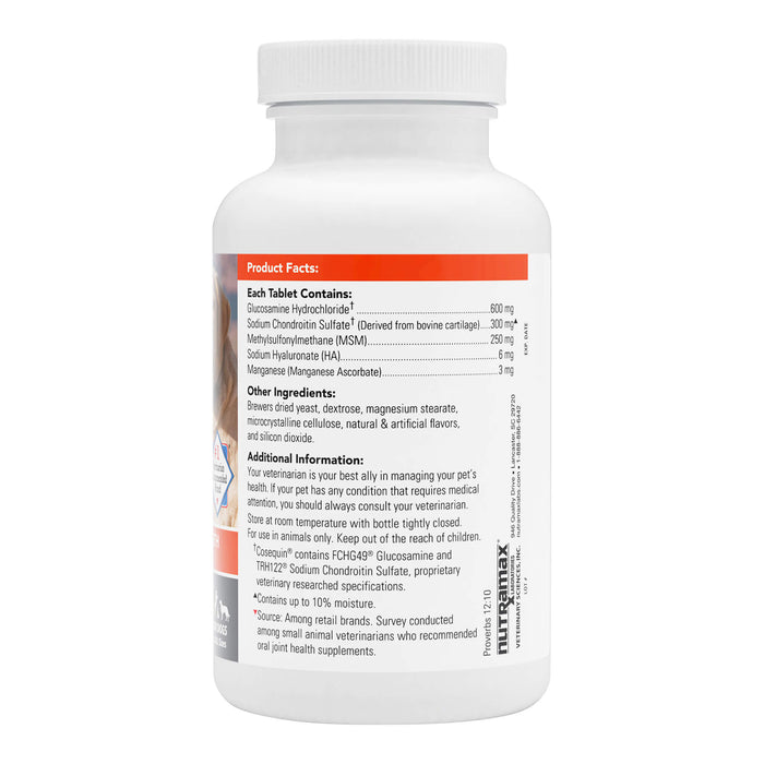 Nutramax Cosequin Maximum Strength Joint Health Plus MSM & Ha Supplement for Dogs