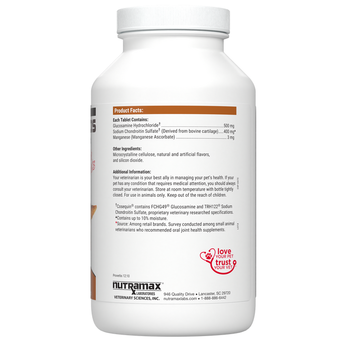 Nutramax Cosequin DS Joint Health with Glucosamine and Chondroitin Supplement for Dogs