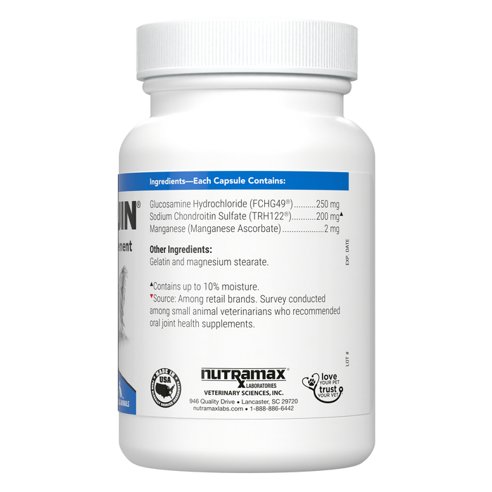 Nutramax Cosequin Regular Strength Joint Health Supplement for Cats and Small Dogs, With Glucosamine and Chondroitin