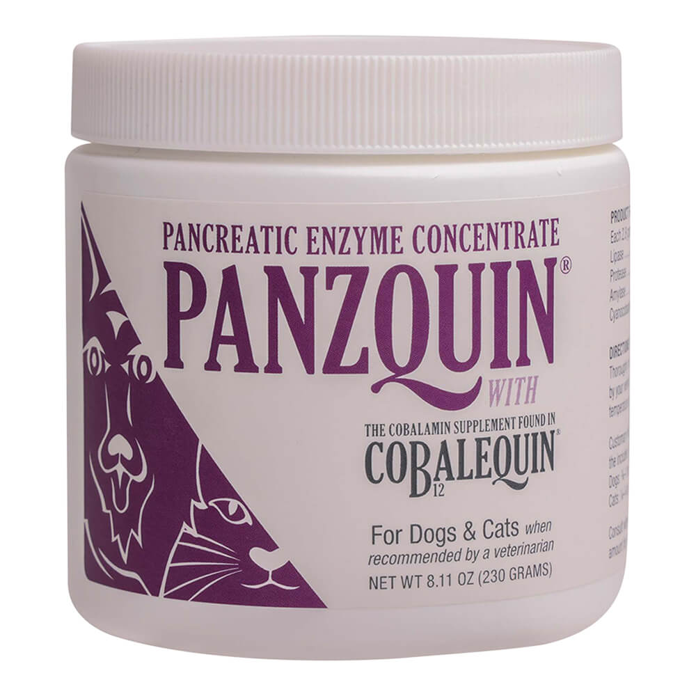 Panzquin Powder Pancreatic Supplement for Cats/Small Dogs, 8.1 oz Tub ...