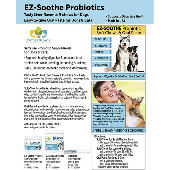 EZ-Soothe Probiotic Oral Paste, 30cc Shape Tube