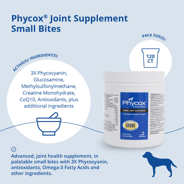 Phycox Small Bites Canine Joint Supplement, 120 ct
