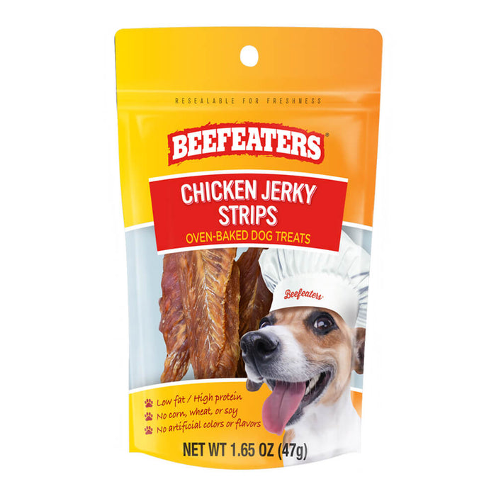 Beefeaters Chicken Jerky Strips, 1.65oz Flavor Chicken