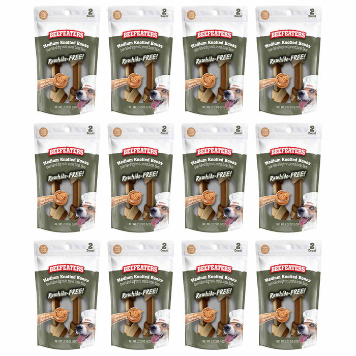 Beefeaters Rawhide Free Knotted Dog Bone