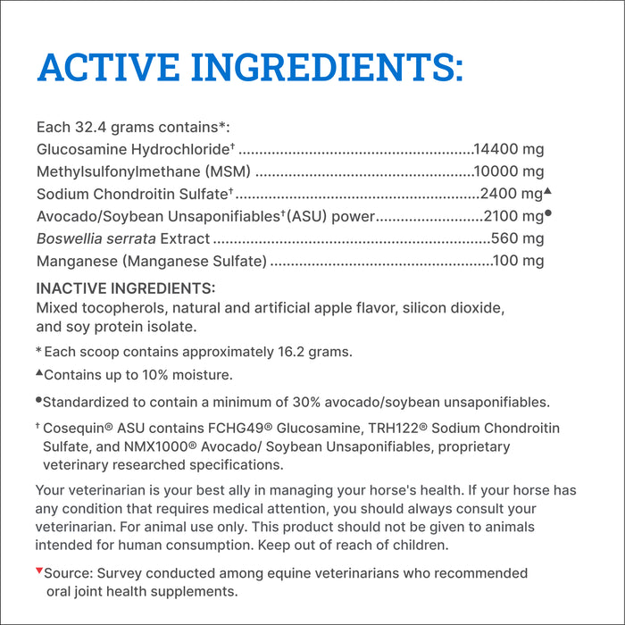 Nutramax Cosequin ASU Joint Health Supplement for Horses