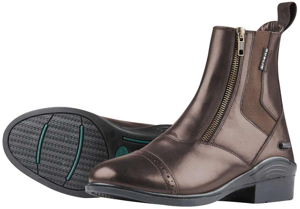 Dublin Evolution Double Zip Front Paddock Boots, Brown - 0V3CZ - 6 - 65