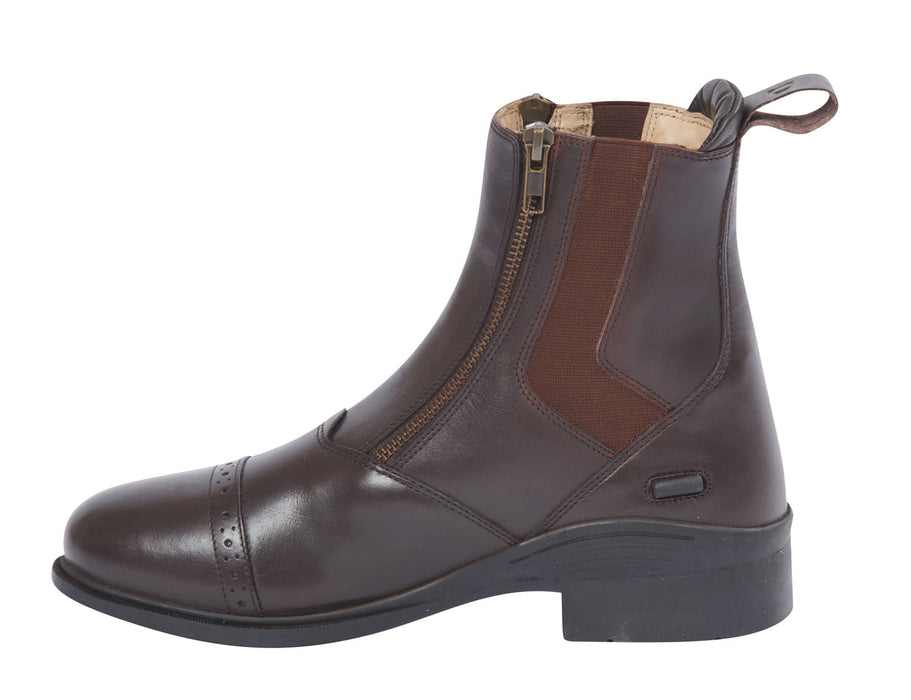 Dublin Evolution Double Zip Front Paddock Boots, Brown - 0V3CZ - 6 - 57