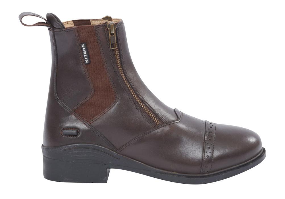 Dublin Evolution Double Zip Front Paddock Boots, Brown - 0V3D1 - 7 - 31