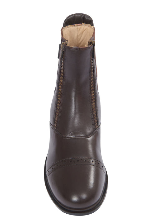 Dublin Evolution Double Zip Front Paddock Boots, Brown - 0V3D7 - 10 - 77