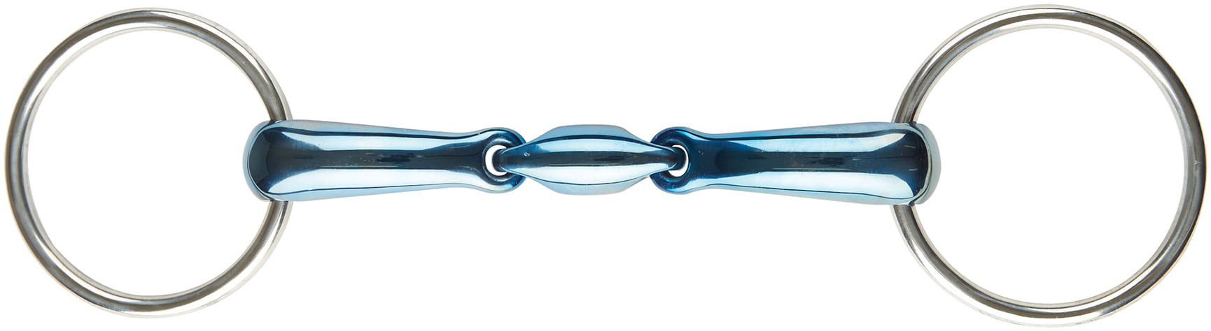 JP Korsteel Blue Steel Oval Link Loose Ring Snaffle Bit