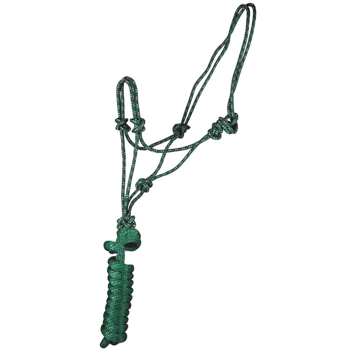 Jeffers Poly Braided Rope Horse Halter with Lead