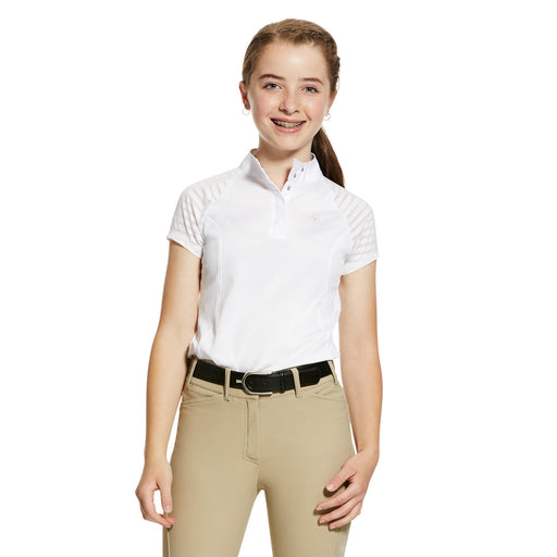 Ariat Unisex Youth Aptos Vent Show Shirt Color White