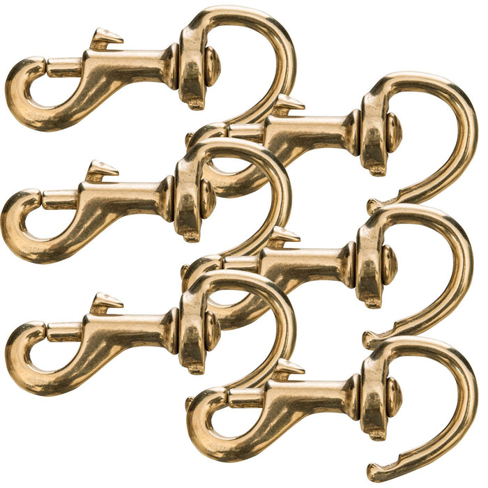 Jeffers Solid Brass Repair Snap, 1 1/4' x 3', 6 pk - 