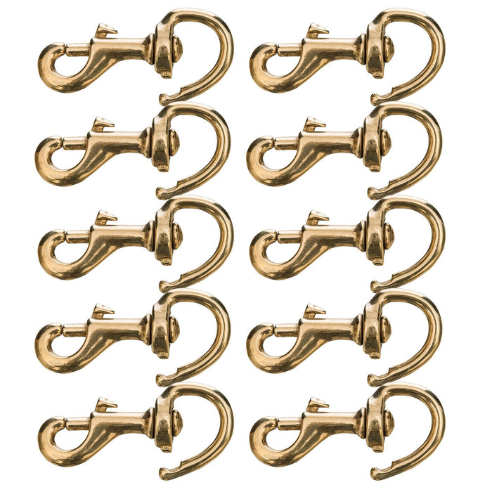 Jeffers Solid Brass Repair Snap, 1 1/4' x 3', 10 pk - 