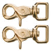 Brass Trigger Snap w/Square Swivel Eye, 5/8' x 2 1/2', 2 pk - 
