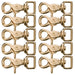 Brass Trigger Snap w/Square Swivel Eye, 5/8' x 2 1/2', 10 pk - 