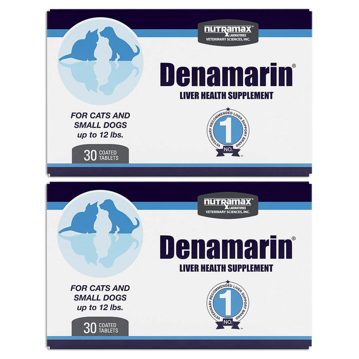 Denamarin for Cats and Small Dogs up to 12 lbs, 90 mg, 30 Stabilized Tablets, Carton, 2pk - 
