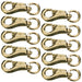 Round Eye Solid Brass Bull Snap, 3 3/4', 10 pk - 