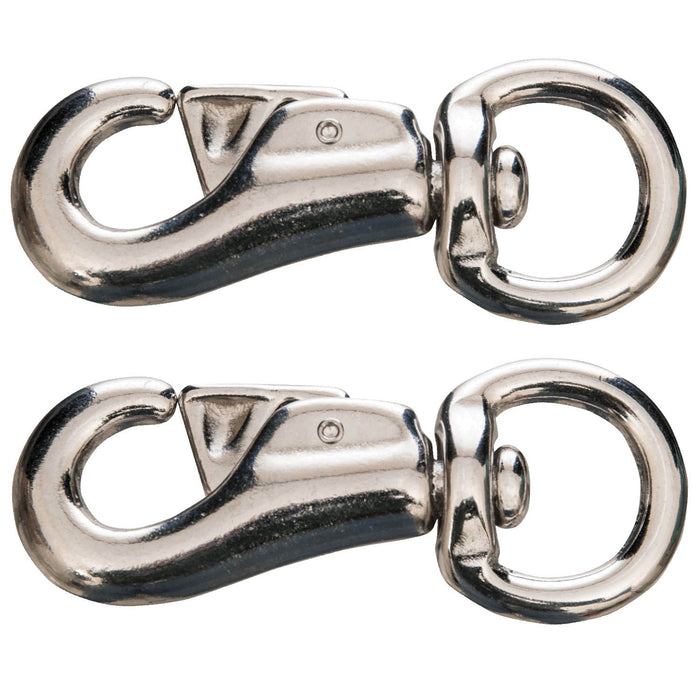 Round Eye Nickel-Plated Bull Snap, 4', 2 pk - 