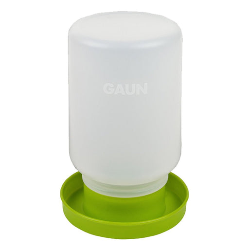 1L Chick Drinker Waterer – Plastic Gravity Water Feeder for Chicks, Quail & Small Poultry - GAUCQ - 1 Liter - Green - 1