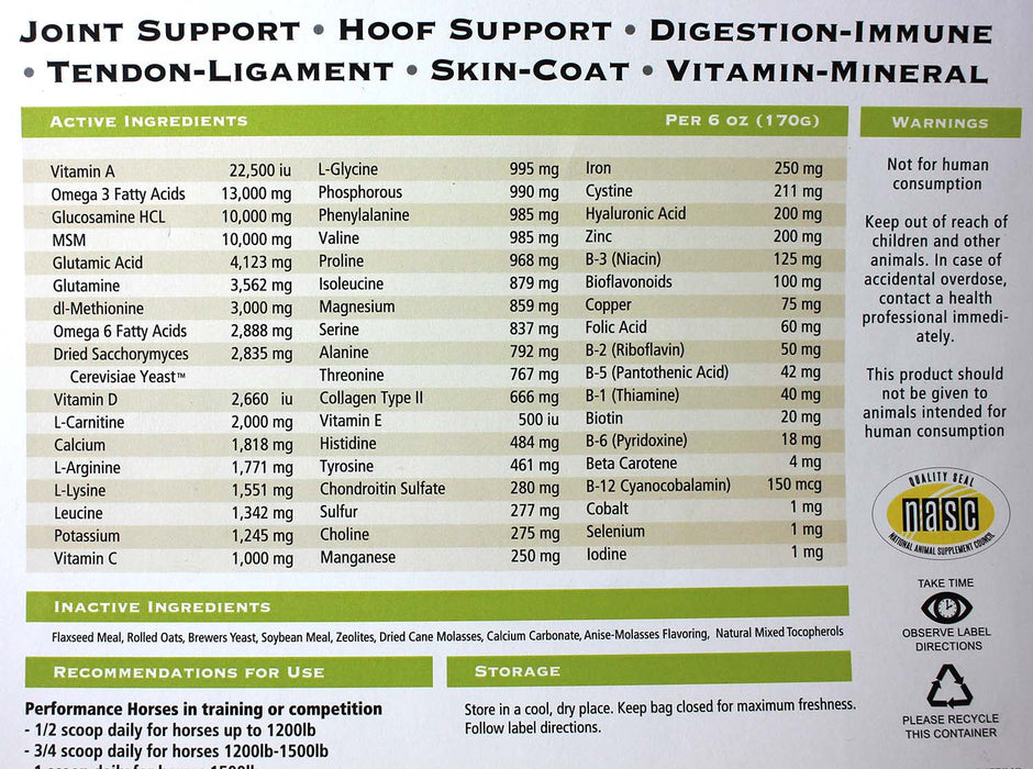 Grand Premium Plus All-in-One Supplement for Horses Size 25 lb