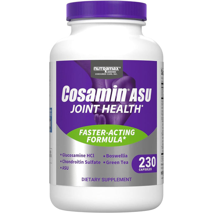 Nutramax Cosamin ASU Joint Health Supplement with Glucosamine, Chondroitin & ASU for Men’s & Womens Joint Health, 230 Capsules Size 230