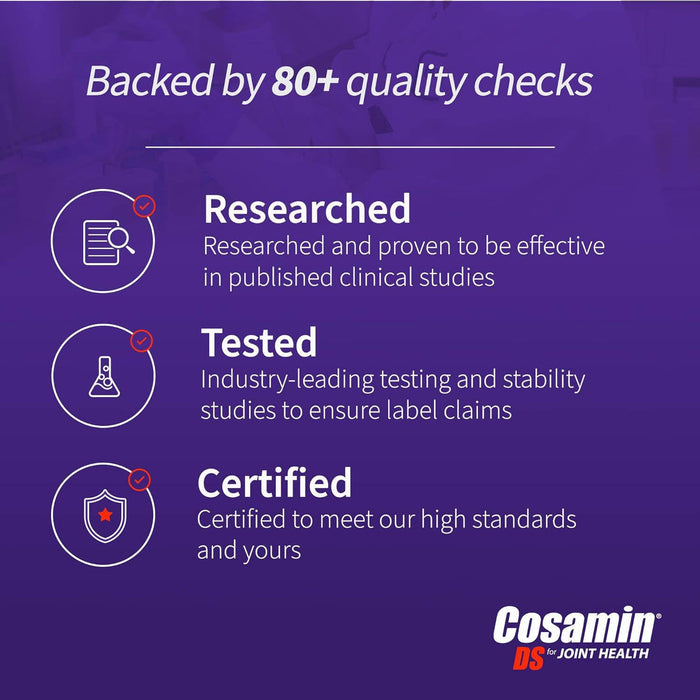 Nutramax Cosamin DS Joint Health Supplement with Glucosamine & Chondroitin for Men’s & Womens Joint Health, 150 Caplets Size 150