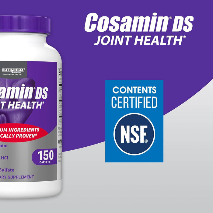 Nutramax Cosamin DS Joint Health Supplement with Glucosamine & Chondroitin for Men’s & Womens Joint Health, 150 Caplets Size 150