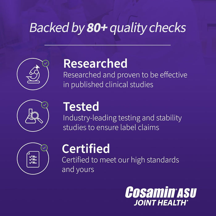 Nutramax Cosamin ASU Joint Health Supplement with Glucosamine, Chondroitin & ASU for Men’s & Womens Joint Health, 90 Capsules Size 90